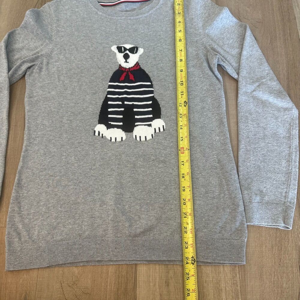 Tommy Hilfiger Womens S Crewneck Gray Lightweight Sweatshirt Top 100% Cotton - Picture 7 of 9